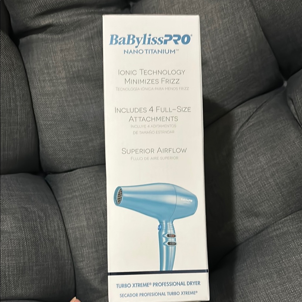 BaBylissPRO Nano Titanium Turbo Extreme Hair Dryer NIB - Picture 2 of 4